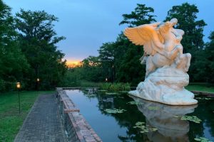 Brookgreen Gardens Pegasus and sunset
